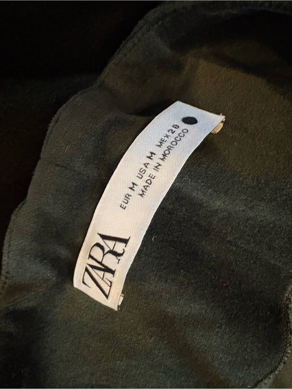 Zara Hunter Green Midi Velvet Dress with Thin Straps - Picture 5 of 5
